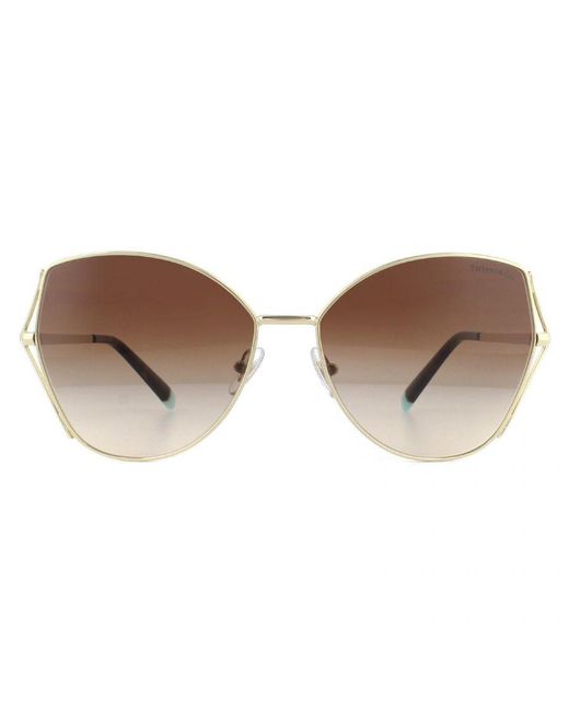 Tiffany & Co Brown Sunglasses Tf3072 60213B Pale Gradient Metal