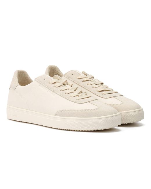 CLAE White Deane Leather Triple Off Trainers for men