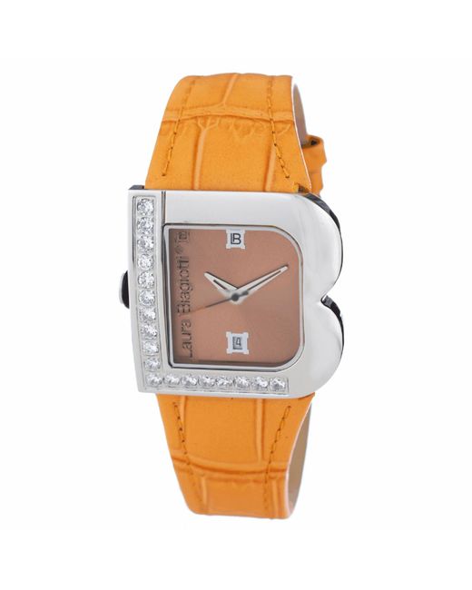 Laura Biagiotti Orange Ladies Watch Quartz Steel