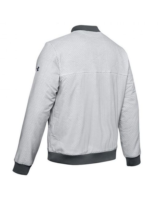 Under Armour Gray Coldgear Reactor Bomber Jacket 1350940 014 Textile for men