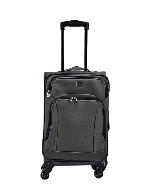 Infinity Leather Lightweight Suitcase Wheel Luggage Travel Soft