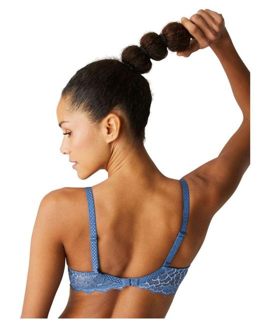 Simone Perele Blue 12A316 Caresse Spacer Plunge Bra