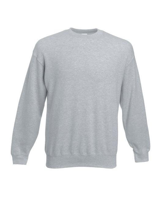 Fruit Of The Loom Gray Premium 70/30 Set-In Sweatshirt (Heather)