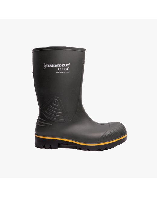 Dunlop Black Acifort Hd Calf Heavy Duty Agricultural Wellington Boots for men