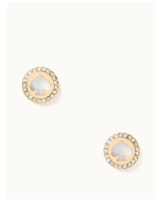 Kate Spade Metallic Pave Halo Studs