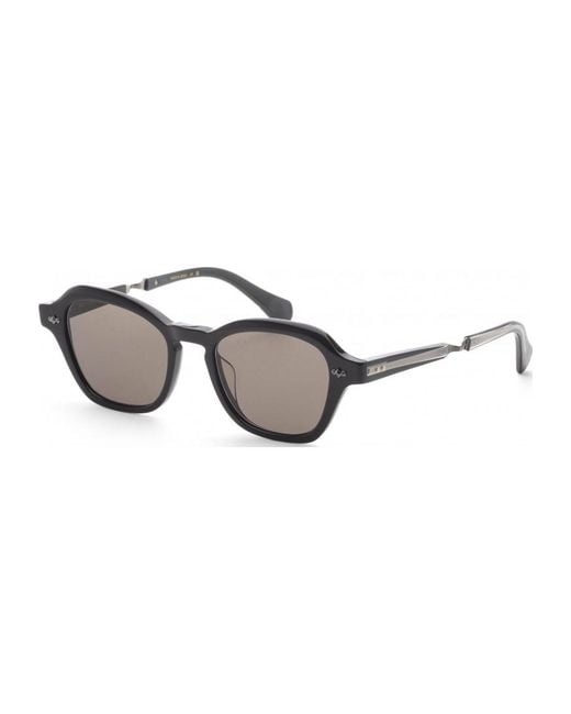 Garrett Leight Black Ml2055 50 Bkgmsflava Rell Sunglasses