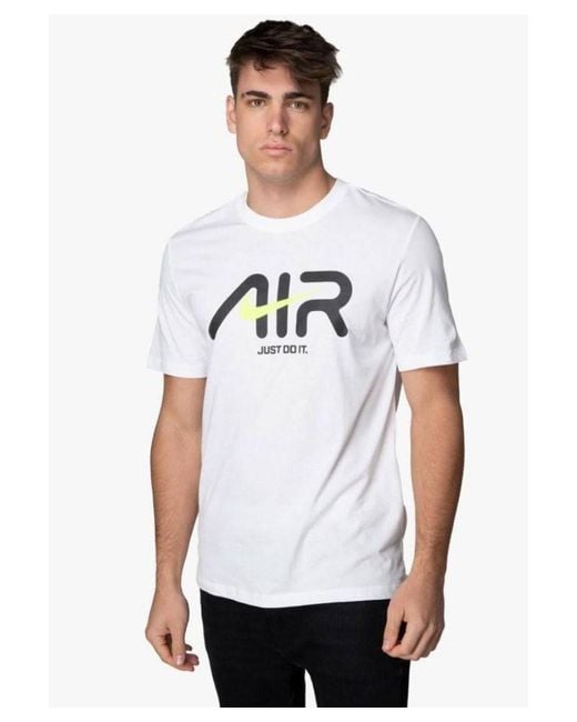 Nike Swoosh Air T-shirt In Wit in het White voor heren