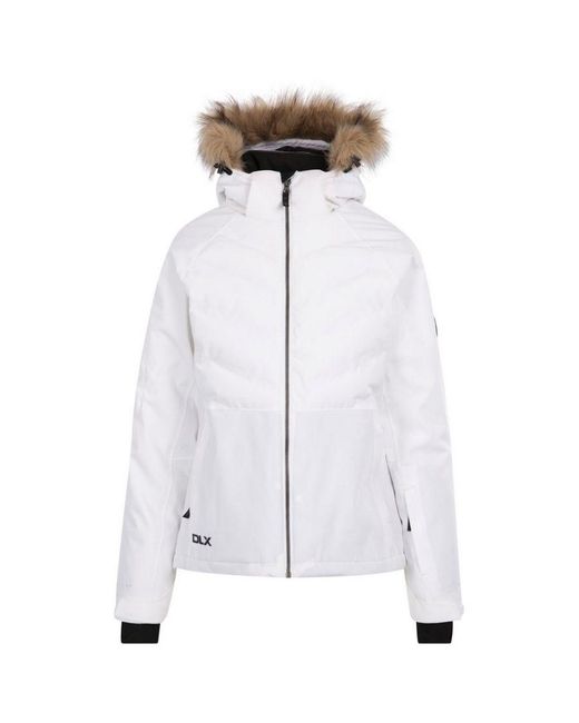 Trespass White Ladies Gaynor Dlx Ski Jacket ()
