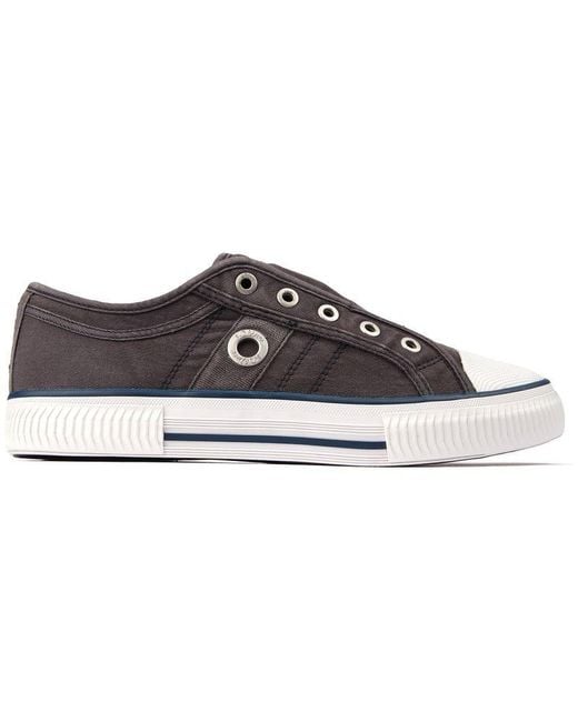 S.oliver Black S Oliver Canvas Slip-On Trainers