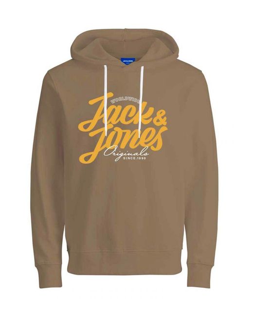Jack & Jones Sweatshirt Met Capuchon in het Brown voor heren