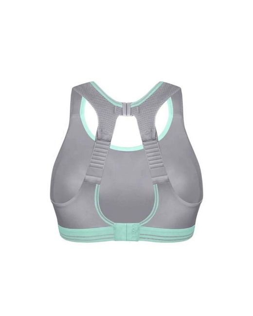 Shock Absorber Gray High Impact Run Sports Bra