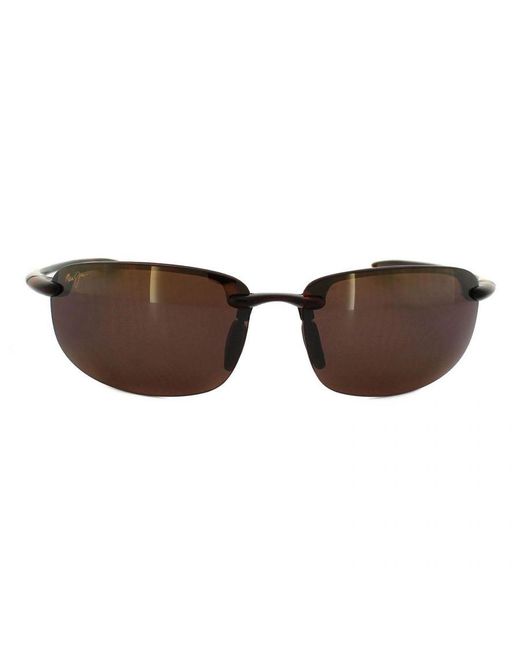 Maui Jim Brown Wrap Tortoise Bronze Polarized Sunglasses