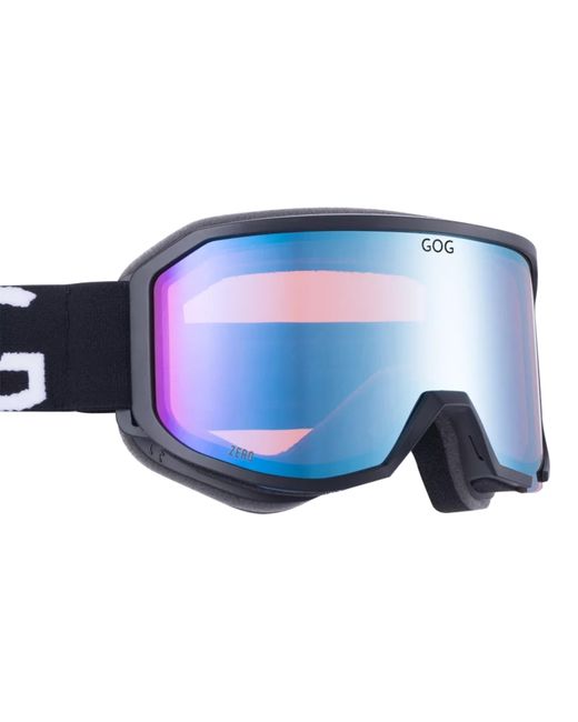 G.O.D Eyewear Blue Zero Uv400 Ski Snowboard Goggles With Anti-Fog Hydrophobic Mirror Double Lens