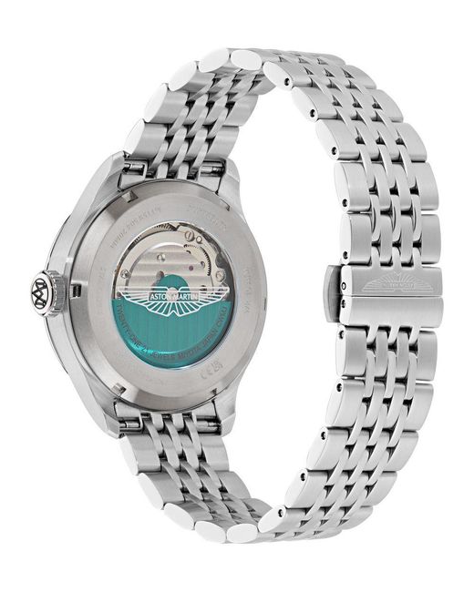 Aston Martin Metallic Aml Timeless Ts1 Watch Mtts1F504 Leather for men