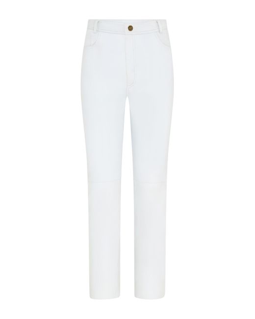 Infinity Leather Natural Lamb 501 Biker Jeans