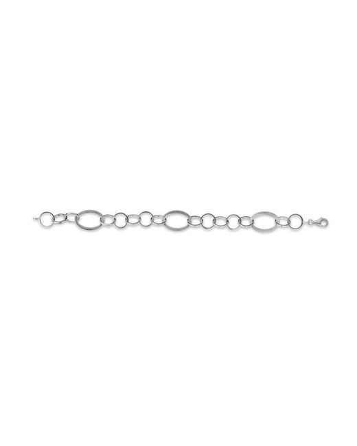 Orphelia White 925 Sterling Set: Chain + Bracelet