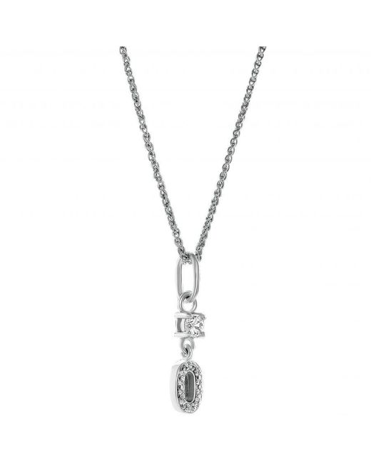 Orphelia Metallic 'Lily' 925 Sterling Pendant With Chain