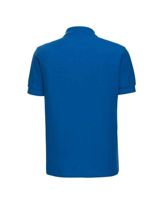 Russell Blue Ultimate Cotton Pique Polo Shirt (Azure) for men