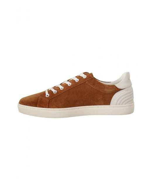 Dolce & Gabbana Brown Suede Leather Low Tops Sneakers Shoes for men
