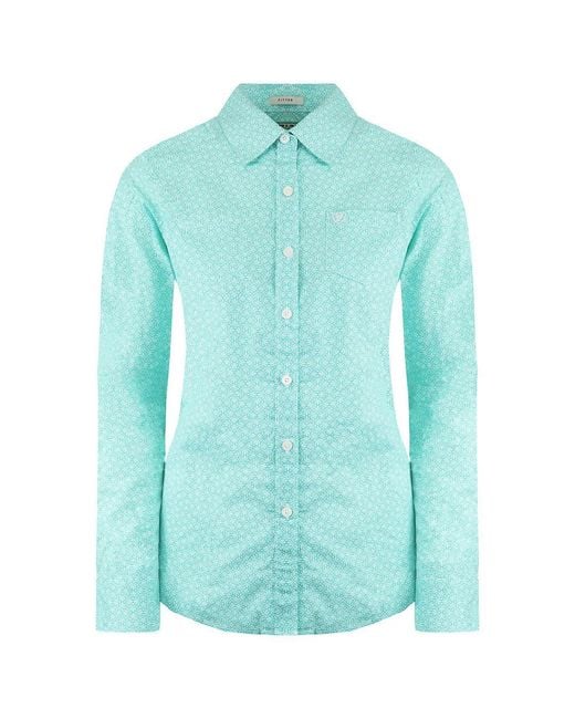 Ariat Blue Kirby Shirt Cotton