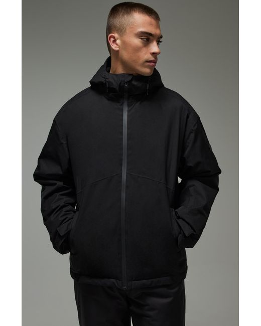 BoohooMAN Gray Active Ski Waterproof Jacket for men