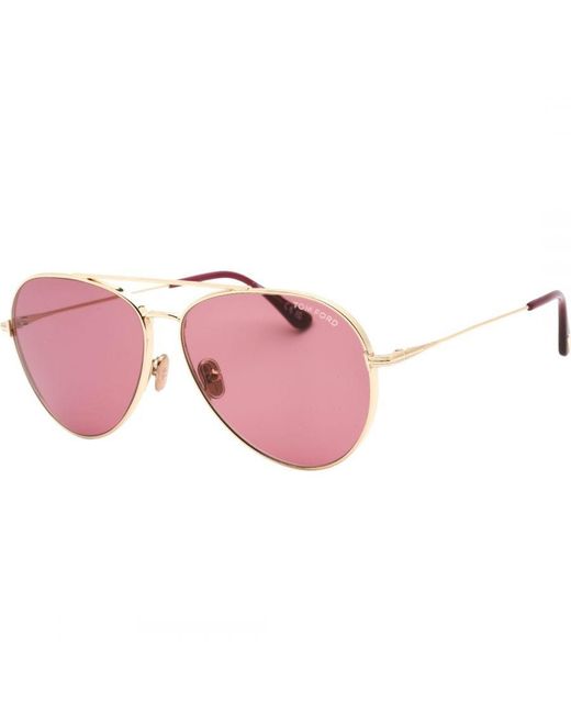 Tom Ford Pink Ft0996 32Y Sunglasses Metal