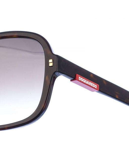 DSquared² Brown D20003S Aviator Style Acetate Sunglasses for men