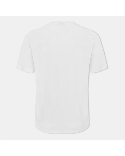 Boss White Regular Fit Crew Neck Short Sleeve T-Shirt for men