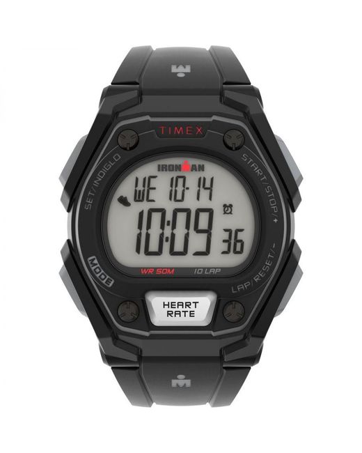 Timex Ironman Hrm Watch Tw5M49500 in Grey for Men | Lyst UK