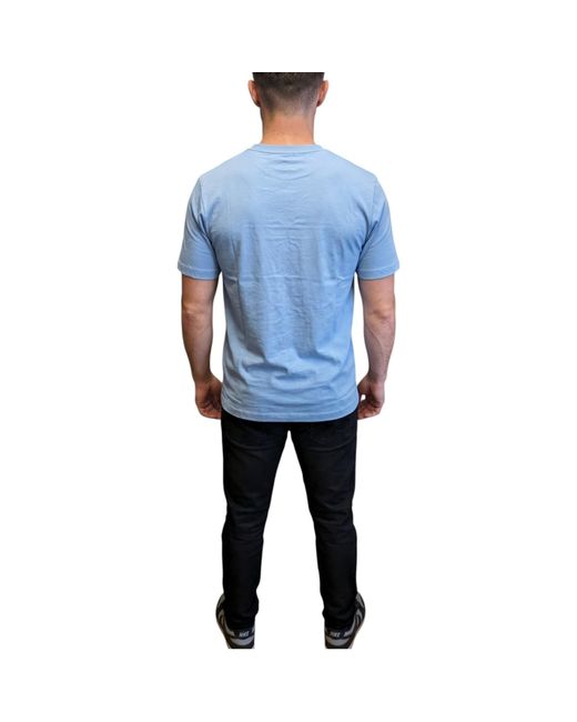 Tommy Hilfiger Blue 895 Police Pure 19 A T Shirts Crew Neck Short Sleeve Casual Summer Tee for men