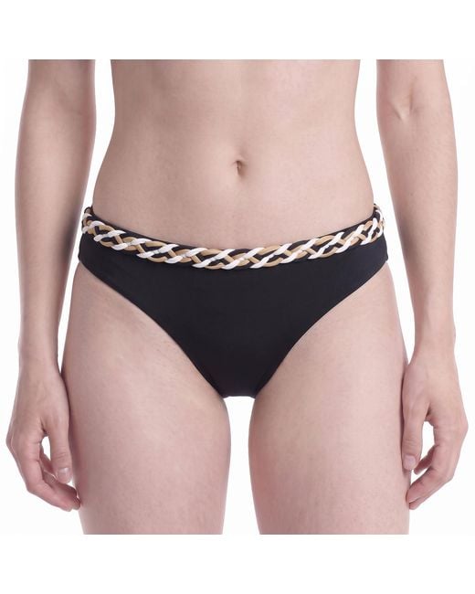 Boss Black Bikini Bottom With Braided Waistband 50561359