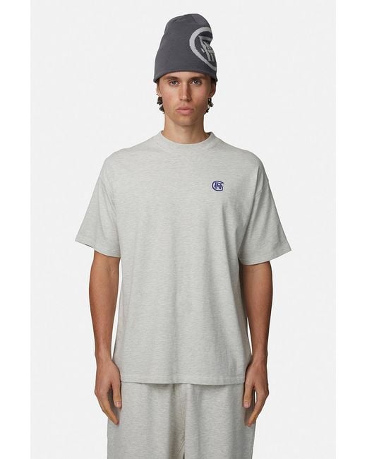 Good For Nothing White Relaxed Monogram Tee for men