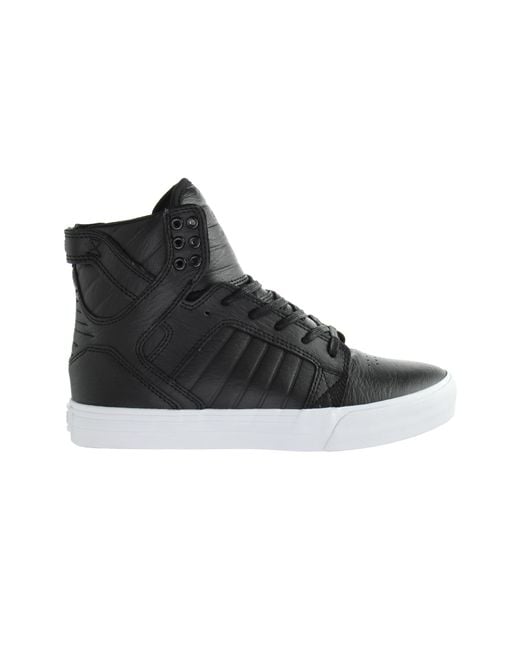 Supra Black Skytop/ Trainers Leather for men