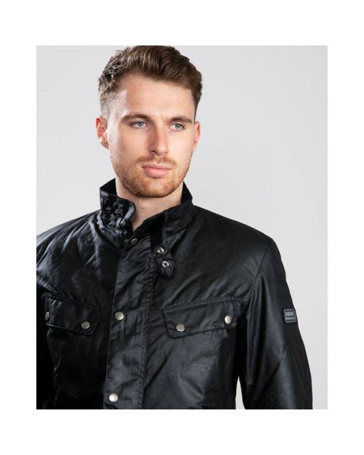 Barbour Gray International Duke Wax Jacket (Tr) for men