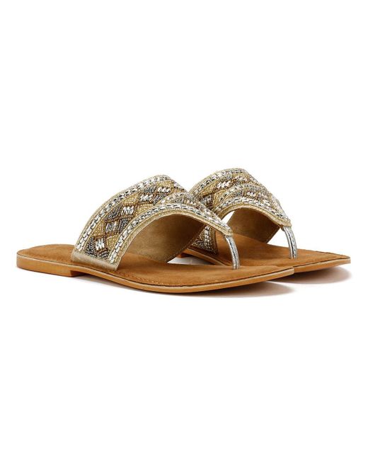 Tower London Brown Tower London Toepost Sandals