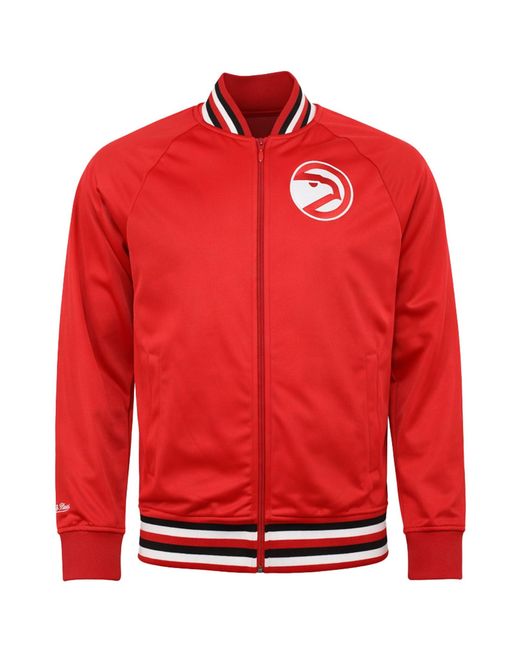 Mitchell & Ness Red Michell & Nba Atlanta Hawks Prospect Track Jacket for men