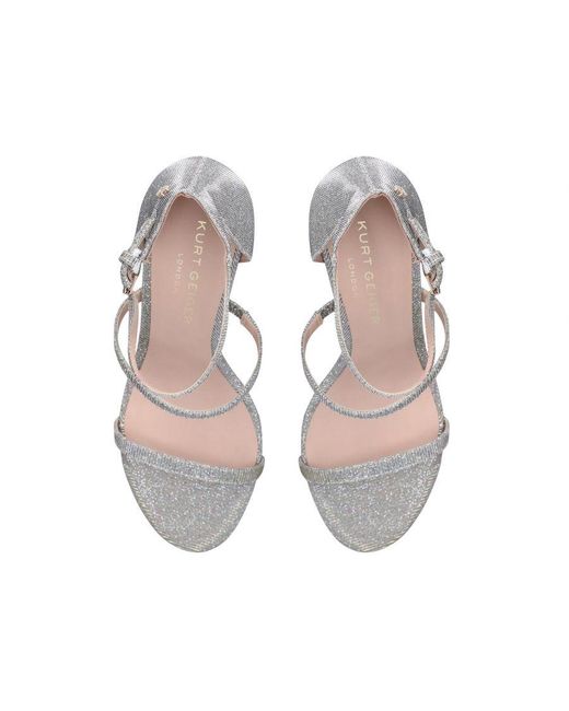 Kurt Geiger White Park Lane Sandals