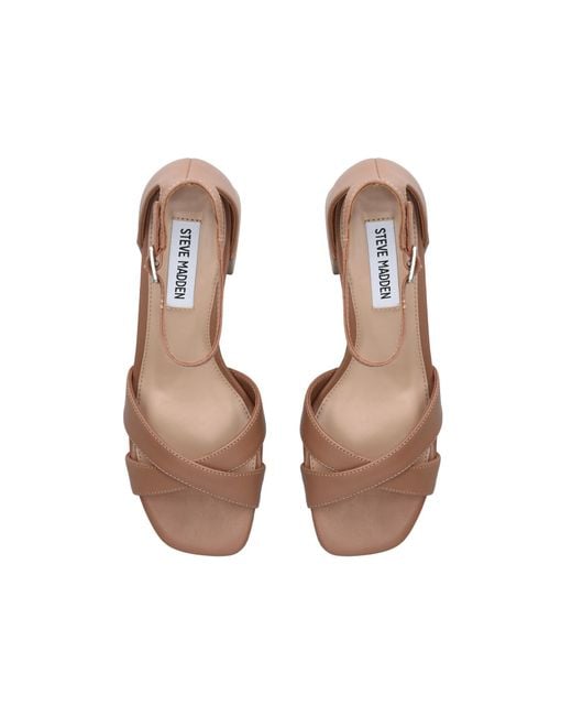 Steve Madden Brown Leather Fergie Sandals