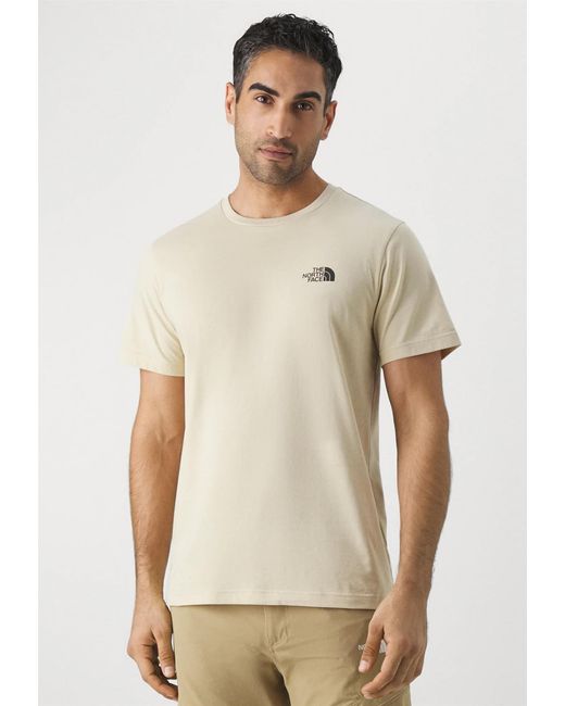 The North Face Natural Ss Simple Dome T Shirt Gravel for men