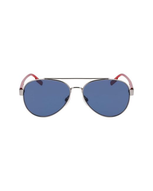 Converse Blue Gray Metal Sunglasses for men