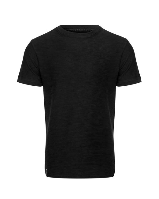Threadbare Black Falkland Regular Fit Crew Neck T-Shirt for men