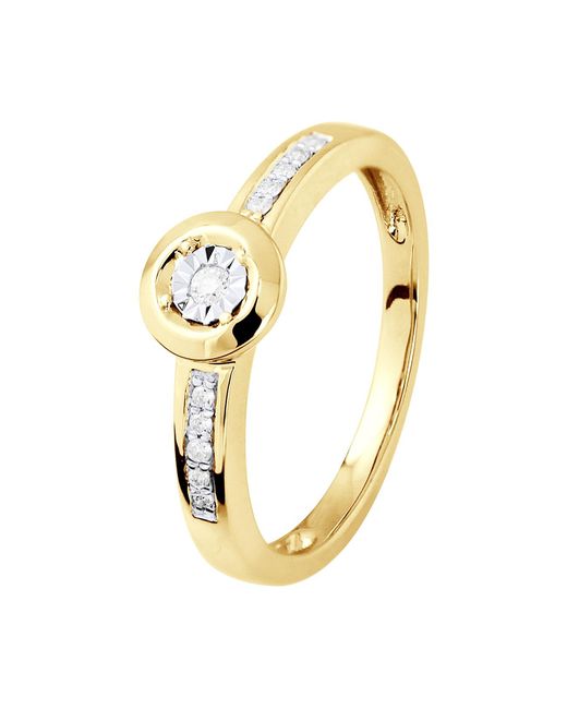 Diadema Metallic Diamond Solitaire Supported 0,070 Cts Illusion 1 Ct