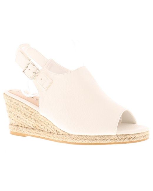 Apache Natural Wedge Sandals Inci Buckle