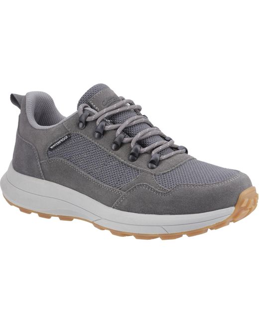 Cotswold Elmfield Suede Mesh Grijze Sneakers in het Gray voor heren