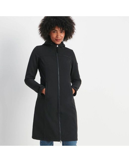 TOG24 Black Marina Extra Long Softshell Jacket