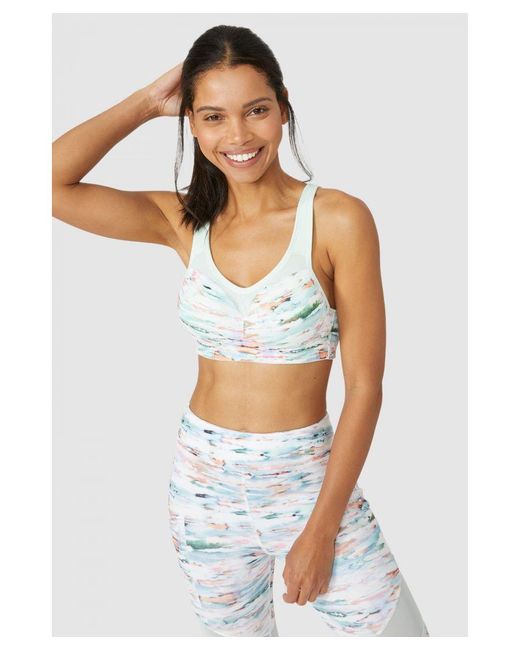 DEBENHAMS White High Impact Padded Wired Bra B-E
