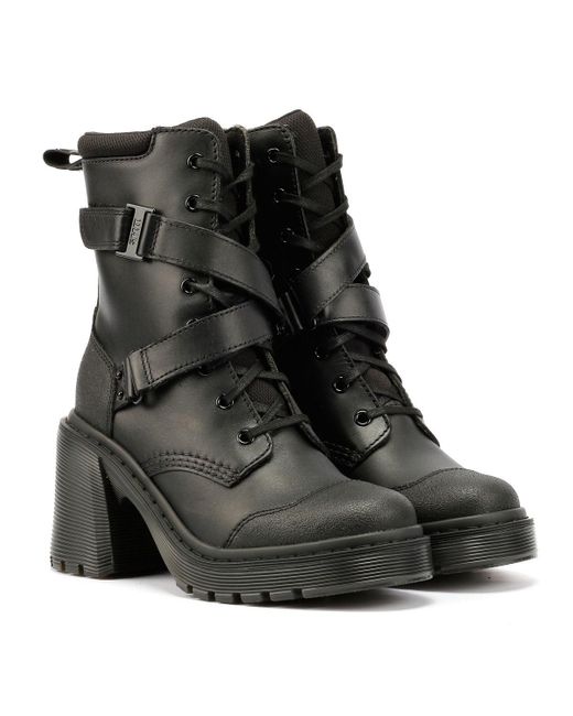 Dr. Martens Black Chesney Tech Leather Boots