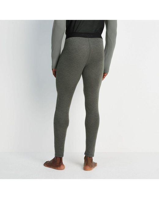 TOG24 Black Meru Cashmere Touch Base Layer Leggings Dark Marl for men