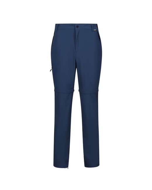 Regatta Blue Travel Light Zip-Off Trousers (Moonlight Denim) for men