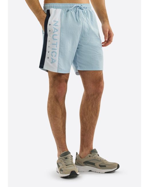 Nautica Blue Knox 2 6" Swim Shorts for men